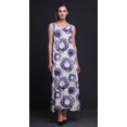 thumbnail image 4 of Bimba Rayon Tie-Dye Ladies Printed Backless Spaghetti Strap Long Maxi Evening Party Dress-Large, 4 of 5