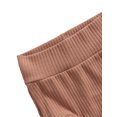 thumbnail image 4 of Xingqing Infant Baby Girls Bloomers Diaper Cover High Waist Elastic Ruffle Shorts Solid Color Underwear Headbands Set, 4 of 7