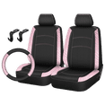 thumbnail image 2 of Auto Drive 5-Piece Blush Zebra Car Seat cover kit, 2 of 6