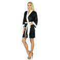 thumbnail image 3 of Bimba Robe Courte en Satin pour Femmes Ceinture en Velours Préparation Robe de Demoiselle d'Honneur Couverture, 3 of 7