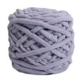 thumbnail image 1 of GUOOL Chunky Chenille Yarn Handmade Bulky Chunky Yarn for Hats Blankets Crocheting Gray, 1 of 9