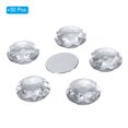 thumbnail image 3 of Unique Bargains 30mm Flat Back Round Acrylic Rhinestones, 50 Pack Plastic Circle Gems for Jewelry Making Costume, White, 3 of 6