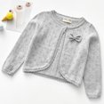 thumbnail image 2 of Birdeem Veste/veste Décontractée à Capuche pour Filles Mode Couleur Unie Nœud Bouton Perforé Col Rond Manches Longues, 2 of 3