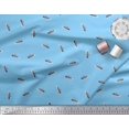 thumbnail image 2 of Soimoi Polyester Crepe Fabric Shoes Men Print Fabric by The Yard 42 Inch Wide, 2 of 3