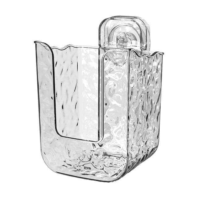 Kitchen Wipes Storage No Punching Wall Mounted Tissue Holder Refillable Container Ideal for Bathroom and Toilet Organization Clear Wipes Dispenser for Convenient