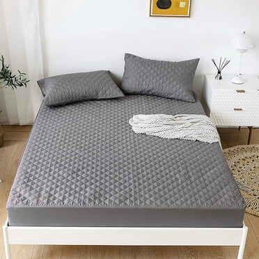 Protège-matelas Matelassé 100 % Imperméable Format Simple, Doux et Respirant, Housse de Matelas à Poche Profonde avec Dessus Coussiné