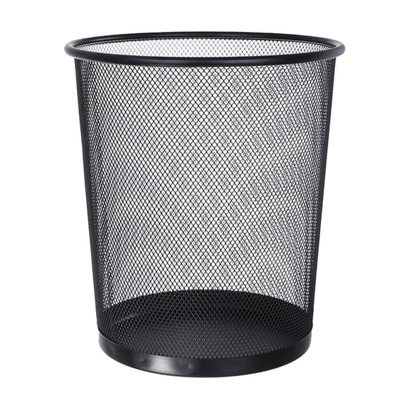 TopLLC Mesh Trash Can, Large Capacity Round Open Top Metal Wire Waste Basket, Lightweight & Sturdy Recycling Trash Bins Anti-Odor Garbage Container for Bedroom Office School Kitchen Bathroom