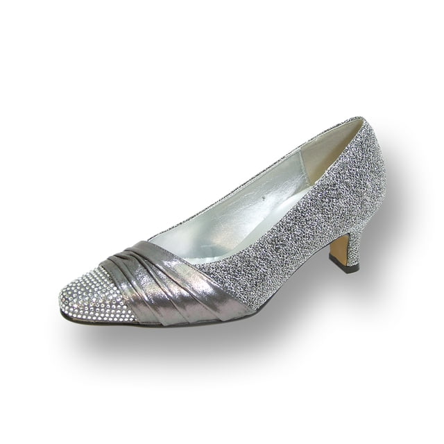 FLORAL Dolly Women's Wide Width Glittery Metallic Pumps