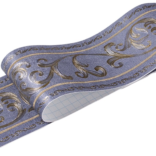 maskred Easy Maintenance High-end Wallpaper For Living Room Decor Waterproof Surface Blue Vine Flower 1Set