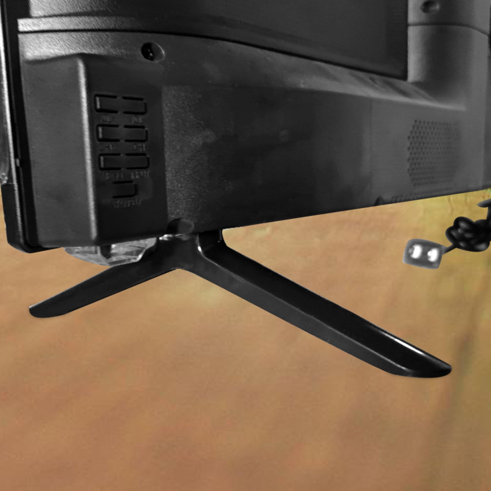 HONMEET Universal TV Stand Base in Black with Antislip Pads Stable Replacement Feet for Televisions and Monitors
