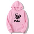 thumbnail image 1 of Chandail Imprimé Hip hop pug pour Hommes et Femmes (Rose, m), 1 of 10
