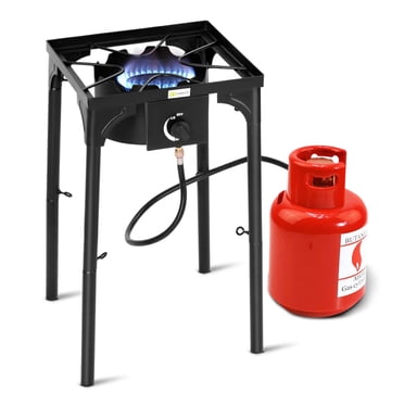 Costway Portable Propane 100000BTU Single Burner Camp Stove Adjustable Legs