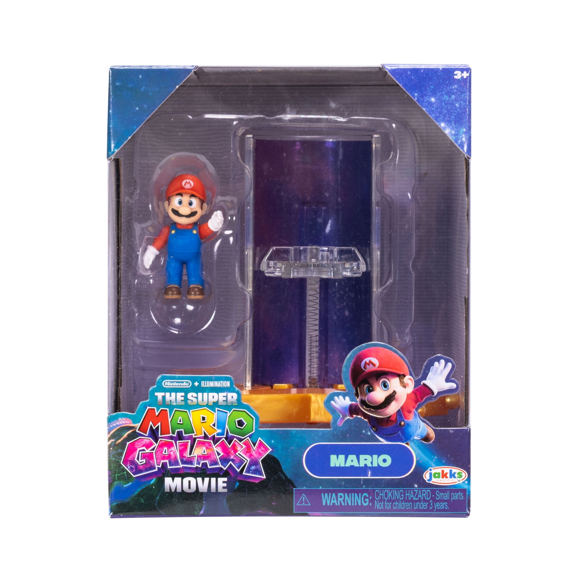 Super Mario Galaxy, Le Film – Figurine 1,5 po avec accessoire Lance-étoiles - Mario