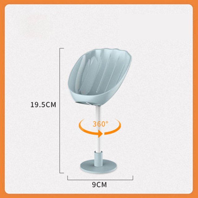 Support de Bain Boîte Étanche Charge Forte Facile à Ranger Matériau PP Plats pour Douche 1pcs Bleu