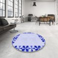 thumbnail image 4 of Ahgly Company Tapis d'Intérieur Lavable en Machine Carré Lavande Bleu, 8 Pieds Carré, 4 of 7