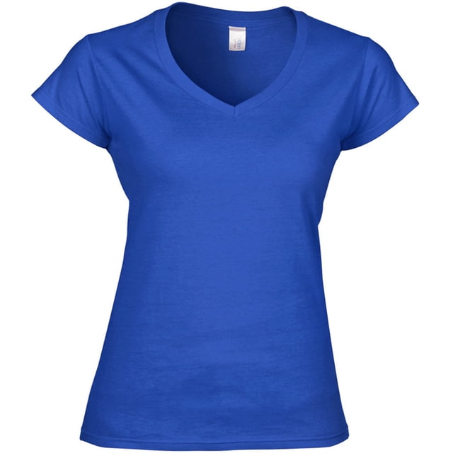 Gildan T-Shirt Doux à Col en V pour Femmes