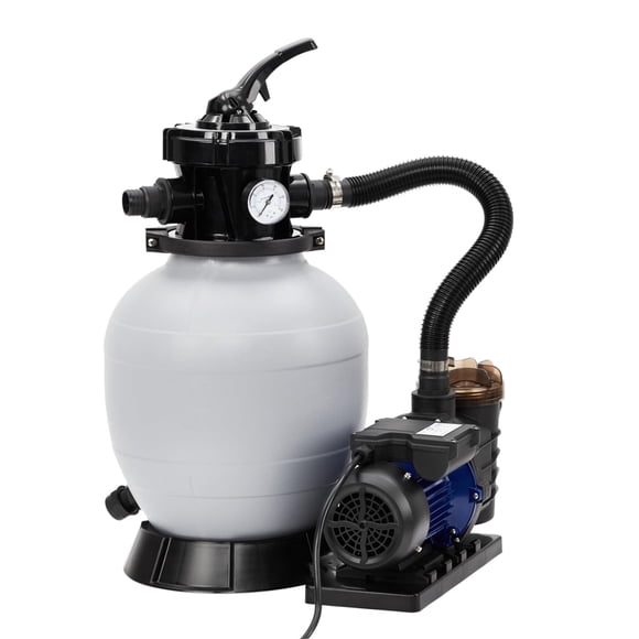Pompe de Filtration pour Sable – Piscine hors Terre – 3434 GPH 3/4 HP – Convient à 8500 Gal – Valve à 6 Voies – Filtration Efficace – Installation Facile – 13 Pouces
