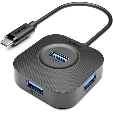 BENFEI USB C Hub, 4 Ports USB 3.0 Hub with 5Gbps Data Transfer, USB C Splitter for Type C MacBook, Mac Pro, iMac, Surface, XPS, Flash Drive, Mobile HDD
