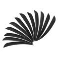 thumbnail image 1 of ZheElen 12pcs 3inch Archery Turkey Feathers Fletchings Vanes Black 3 Inch 1Set, 1 of 6