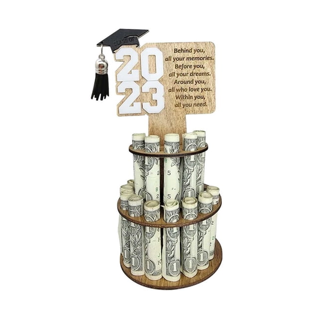 AMERTEER WTN Graduation Gift Moneys Holder Creatives Converting Congrats Grad Card Holder Graduation Moneys Holders Tiered Graduation Moneys Cake