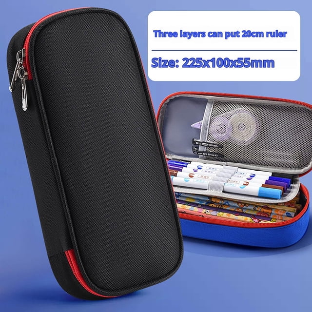 Boovnll Pencil Pouch, Purecolor Large Capacity Pencil Case Multifunctional Pencil Case Cute Practical Pencil Case Boys and Girls Students Universal Multicolor Optional, Pencil Case