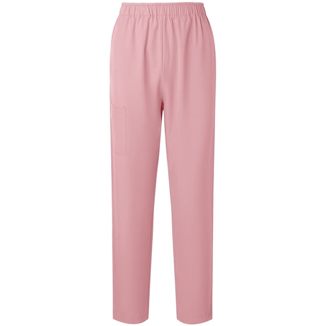 Dvprdro Women's Solid Straight Leg Elastic Waist Worker Pants Casual Loose Sweatpants