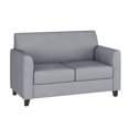 thumbnail image 1 of HERCULES Diplomat Series Black Leather Loveseat, 1 of 3
