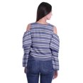 thumbnail image 4 of Moomaya Plus Size Cold Shoulder Top Printed Ladies Tops Blouses Women Party Tops, 4 of 4