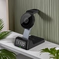 thumbnail image 4 of Chmadoxn Wireless Charger,Portable Charger Wireless Charging Station With Digital Alarm Clock Charging Station For Multiple Devices 15W Wireless Charger Stand IOS And Android plastics Wireless charge, 4 of 9