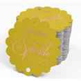 thumbnail image 4 of Inkdotpot Rose Gold Foil Paper Hang Tags Let Love Sparkle Wedding Favor Tags 50 Pieces, 4 of 6