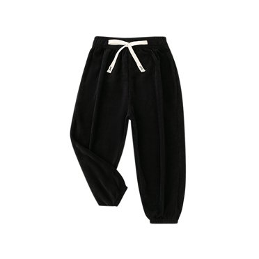 QIPOPIQ Pantalons Jogger en Sergé à Enfiler pour Garçons en Liquidation