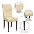 thumbnail image 2 of 2 Pk. Ivory LeatherSoft Parsons Chair, 2 of 9