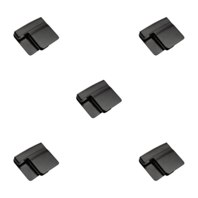 ZheElen Belt Clip Foldable Belt Buckle With Adjustable Buckle Clip For Easy Travel black 5Set