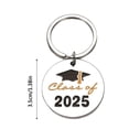 thumbnail image 5 of Pendentif Cadeau de Fin d'Études 2025 Cadeau pour Étudiant de la Part d'Un Enseignant Diplôme Infirmière Cadeau de Fin d'Études Porte-Clés Étiquette en Métal, 5 of 5