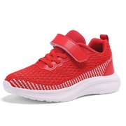 Zecgelong Children's Mesh Lightweight Breathable Sports Shoes For Men And Women Color Matching Comfortable Running Shoes Girls Athletic Shoes Size 11.5-12 Years