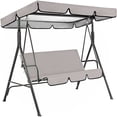 thumbnail image 1 of Durable Swing Set Fabric Garden Swing Waterproof Canopy Replacement Simple Installation Uv-proof Outdoor Patio Swing Sun Shade Seat Cover Set, 1 of 8