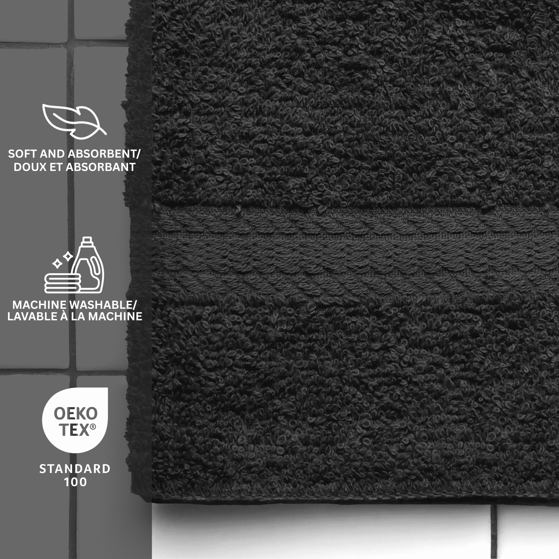 Mainstays Basics Solid Hand Towel, Soft & Durable, 100% Cotton