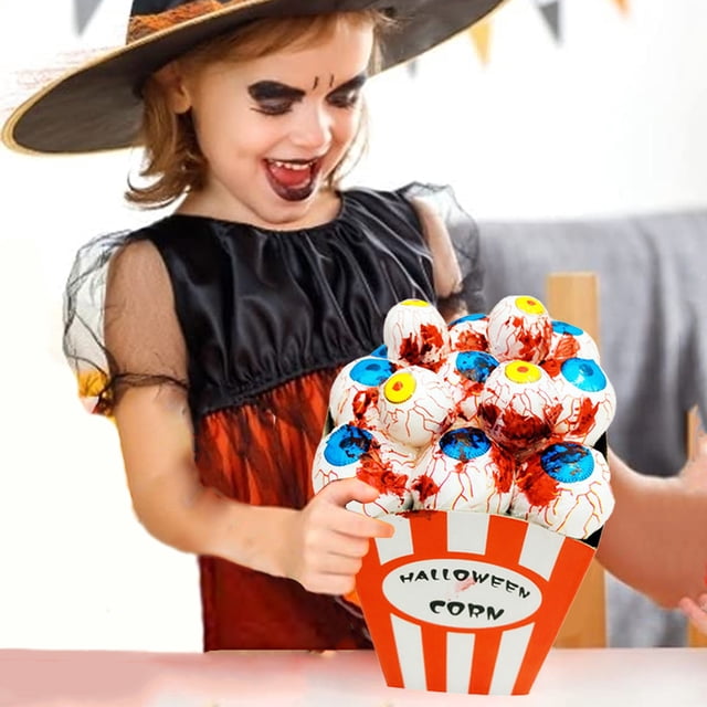 Boovnll Halloween Product Simulation Popcorn Venue Layout Props Trick Foam Popcorn.