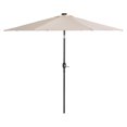 thumbnail image 4 of CorLiving Pegasus 9Ft Round Tilting Patio Umbrella with Solar Powered LED Lights and Powder-Coated Steel Frame, 4 of 7