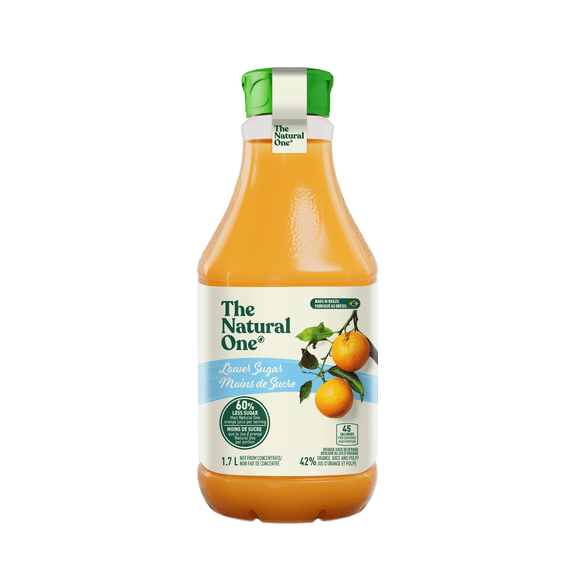 NATURAL ONE ORANGE JUICE LOWER SUGAR 1.7L