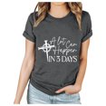 thumbnail image 4 of EGNMCR Chemises de Pâques pour Femmes Chemises Imprimées Manches Courtes Décontractées Col Rond T-Shirts pour Femmes, 4 of 5