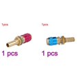 thumbnail image 1 of 2pcs Welding Torch Quick Connector Water Cooled and Air Adapter TIG Welding Torch Metal Connector φ10 Blue Red, 1 of 9
