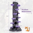 thumbnail image 3 of Gymax 90.5'' Multifunctional Cat Tree w/Private Condos Sisal Covered Scratching Panel, 3 of 10