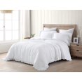 thumbnail image 3 of Chezmoi Collection Nora 2-Piece Ruffled Edge Trim Soft Washed Microfiber Comforter Set (Twin White), 3 of 4
