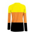 thumbnail image 4 of Yuyuzo Hauts en Tricot Côtelé pour Femmes Col Rond Manches Longues Hauts de Sortie Color Block Chemises Serrées, 4 of 6
