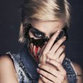 thumbnail image 4 of Halloween Dance Performance Two Half Face Bleeding Tiger Yasha Tengu Human Wolf, 4 of 4