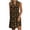 Brown, variant on Women's Summer Sleeveless Dress, V‑Neck Casual Dress with Pockets, Lightweight Polyester Dress for Beach, Vacation, and Daily Wear
