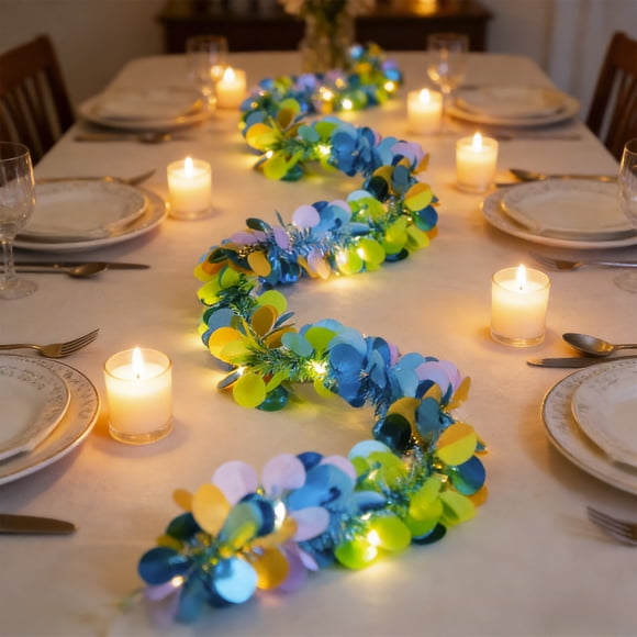 Fwttom Easter Decorations Easter Tinsels And Ribbon String Lights Suitable For Trees Fireplaces Bedrooms Offices Classrooms Parties And Indoor And Outdoor Holidays Home Decoration