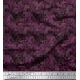 thumbnail image 1 of Soimoi polyester Crepe Fabric Chestnut Leaves Printed Craft Fabric by the Yard 42 Inch Wide, 1 of 3
