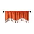 thumbnail image 2 of EGNMCR Room Decor, Home Decor, Wall Decor Elegant Fringed Window Curtains Patterned Rod Panels Stylish Short Drapes For Home Decor Curtains Curtains, 2 of 6